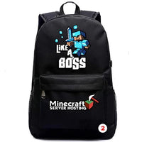 Minecraft Backpack For Teens Student Bookbags Back to School Travel Gift Bag - Lusy Store