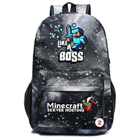 Minecraft Backpack For Teens Student Bookbags Back to School Travel Gift Bag - Lusy Store