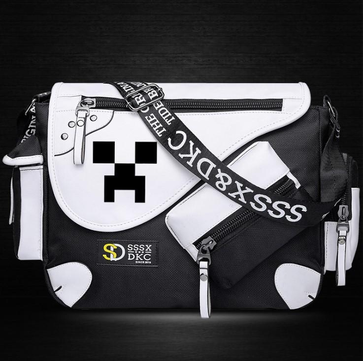 Minecraft Backpack Male Female Students Single Creeper Backpack Unique Premium Quality - Lusy Store