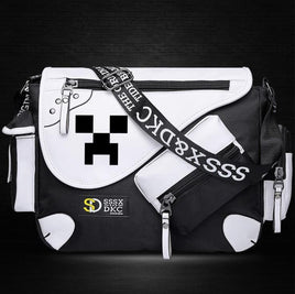 Minecraft Backpack Male Female Students Single Creeper Backpack Unique Premium Quality M