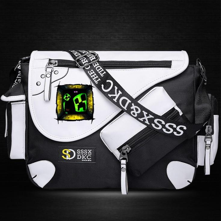 Minecraft Backpack Male Female Students Single Creeper Backpack Unique Premium Quality B105 - Lusy Store