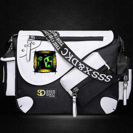 Minecraft Backpack Male Female Students Single Creeper Backpack Unique Premium Quality B105 M