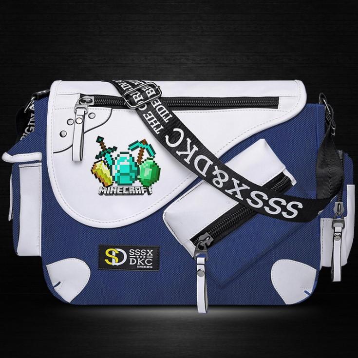 Minecraft Backpack Male Female Students Single Creeper Backpack Unique Premium Quality B106 - Lusy Store