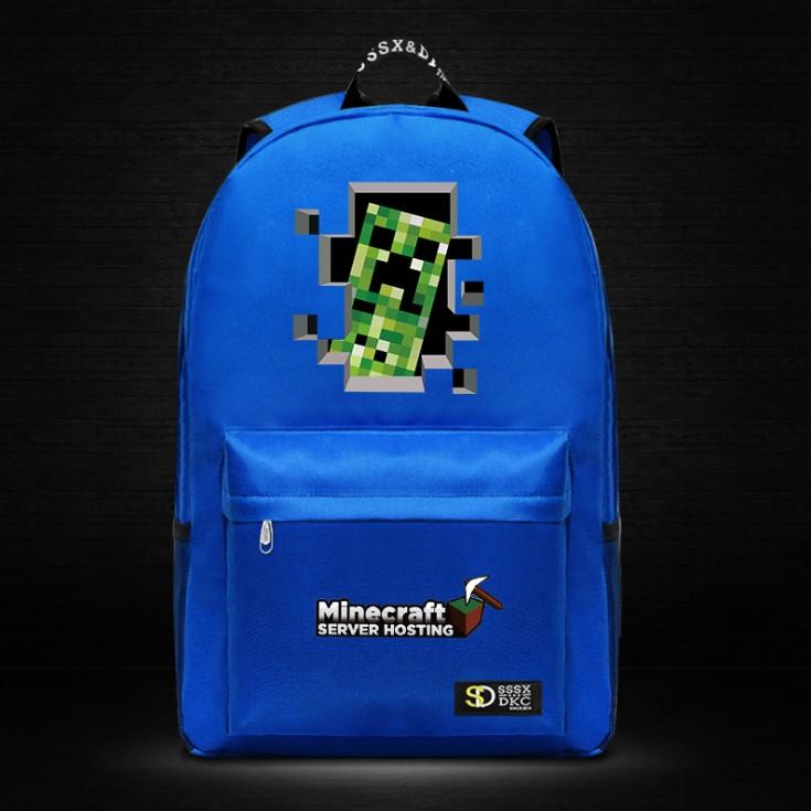 Minecraft Backpack Male Female Students Single Creeper Backpack Unique Premium Quality B127 - Lusy Store
