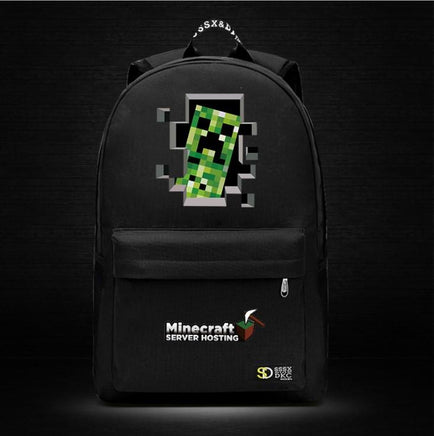 Minecraft Backpack Male Female Students Single Creeper Backpack Unique Premium Quality B129 - Lusy Store
