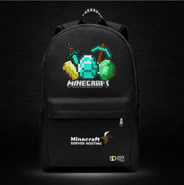 Minecraft Backpack Male Female Students Single Creeper Backpack Unique Premium Quality B131 - Lusy Store