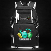 Minecraft Backpack Male Female Students Single Creeper Backpack Unique Premium Quality B132 - Lusy Store