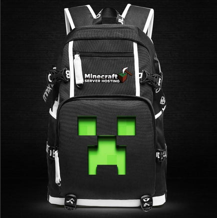 Minecraft Backpack Male Female Students Single Creeper Backpack Unique Premium Quality B136 - Lusy Store