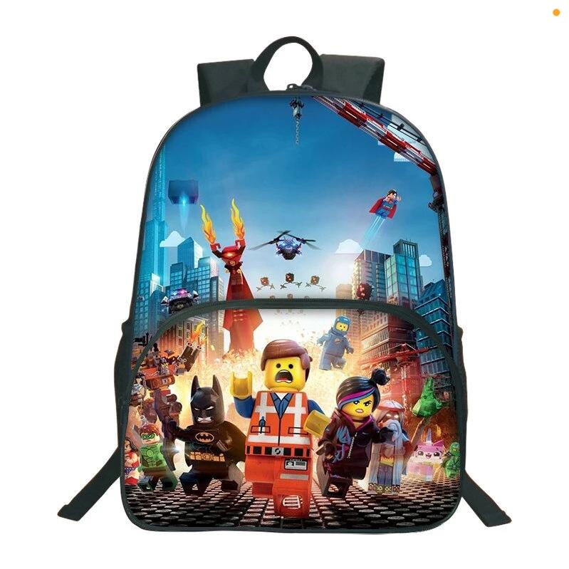 Minecraft Backpack Pattern School Bag Lego Backpacks Travel Backpacks - Lusy Store