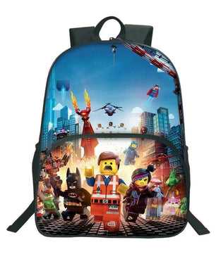 Minecraft Backpack Pattern School Bag Lego Backpacks Travel Backpacks - Lusy Store