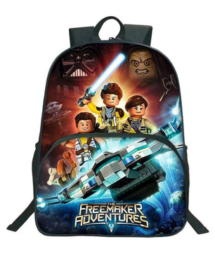 Minecraft Backpack Pattern School Bag Lego Backpacks Travel Backpacks - Lusy Store