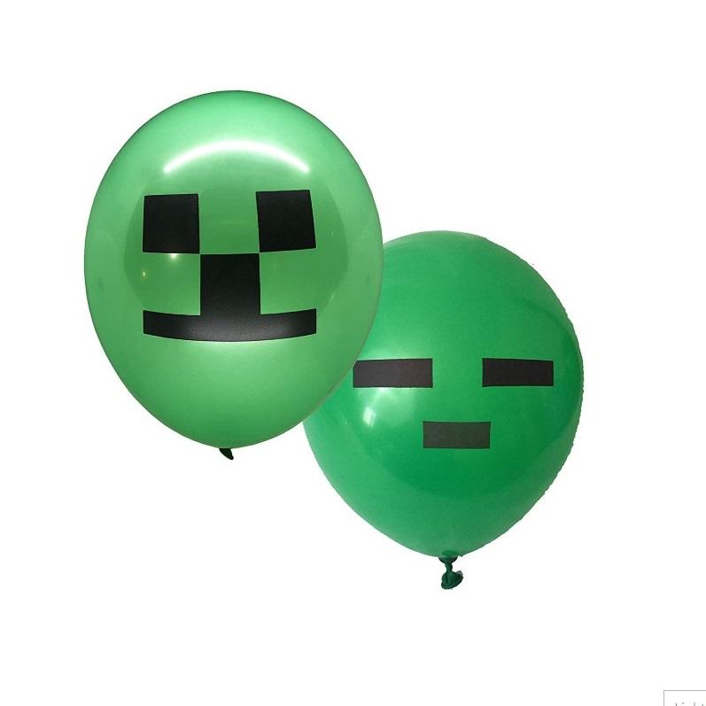Minecraft Ballon Pixel Wars Birthday Party Decoration 24pcs - Lusy Store