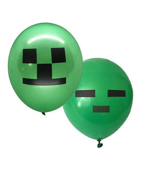 Minecraft Ballon Pixel Wars Birthday Party Decoration 24pcs - Lusy Store