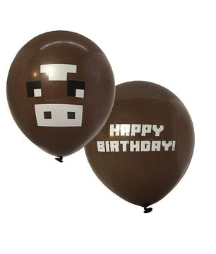 Minecraft Ballon Pixel Wars Birthday Party Decoration 24pcs - Lusy Store