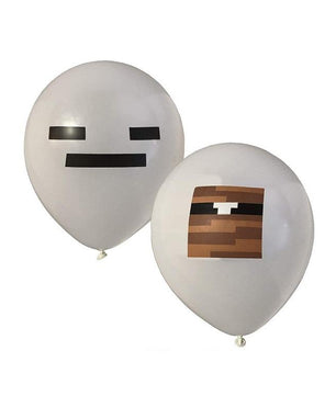 Minecraft Ballon Pixel Wars Birthday Party Decoration 24pcs - Lusy Store