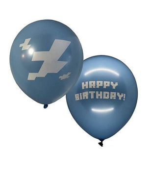 Minecraft Ballon Pixel Wars Birthday Party Decoration 24pcs - Lusy Store