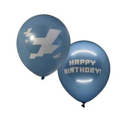 Minecraft Ballon Pixel Wars Birthday Party Decoration 24pcs