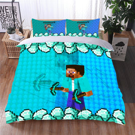Mine Craft Bedding LS912 4 Pieces Bedding Sets