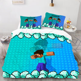 Mine Craft Bedding LS913 4 Pieces Bedding Sets