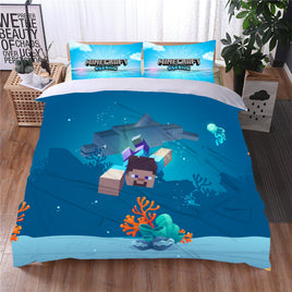 Mine Craft Bedding LS917 4 Pieces Bedding Sets