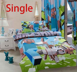Minecraft Bedding Sets 3D SINGLE