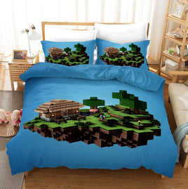 Minecraft Bedding Sets 3D Cotton Bedding Home Textile Quilt Cover A105 - Lusy Store