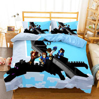 Minecraft Bedding Sets Boy Bedroom Colorful Lining Cloth D564 - Lusy Store