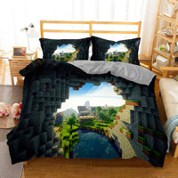 Minecraft Bedding Sets Boy Bedroom Colorful Lining Cloth D564 - Lusy Store