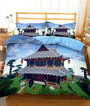 Minecraft Bedding Sets Boy Bedroom Colorful Lining Cloth D564 - Lusy Store