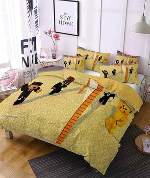 Minecraft Bedding Sets Boy Bedroom Colorful Lining Cloth D564 - Lusy Store