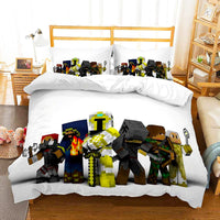 Minecraft Bedding Sets Boy Bedroom Colorful Lining Cloth D564 - Lusy Store