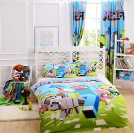 Minecraft bedding sets microfiber blue kids bedding sets twin size - full size - queen size - Lusy Store