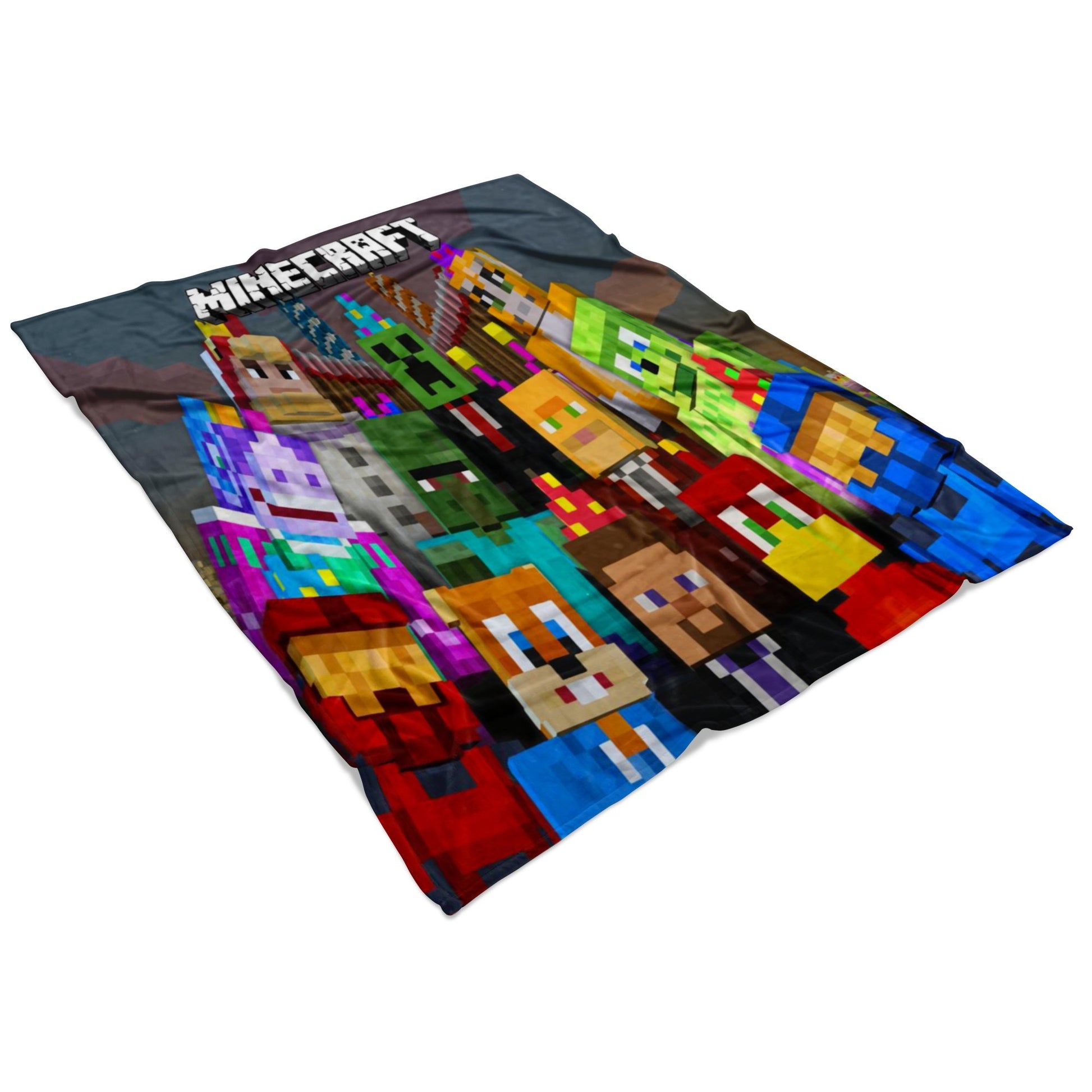 Minecraft blanket colorful microfiber fleece - Lusy Store