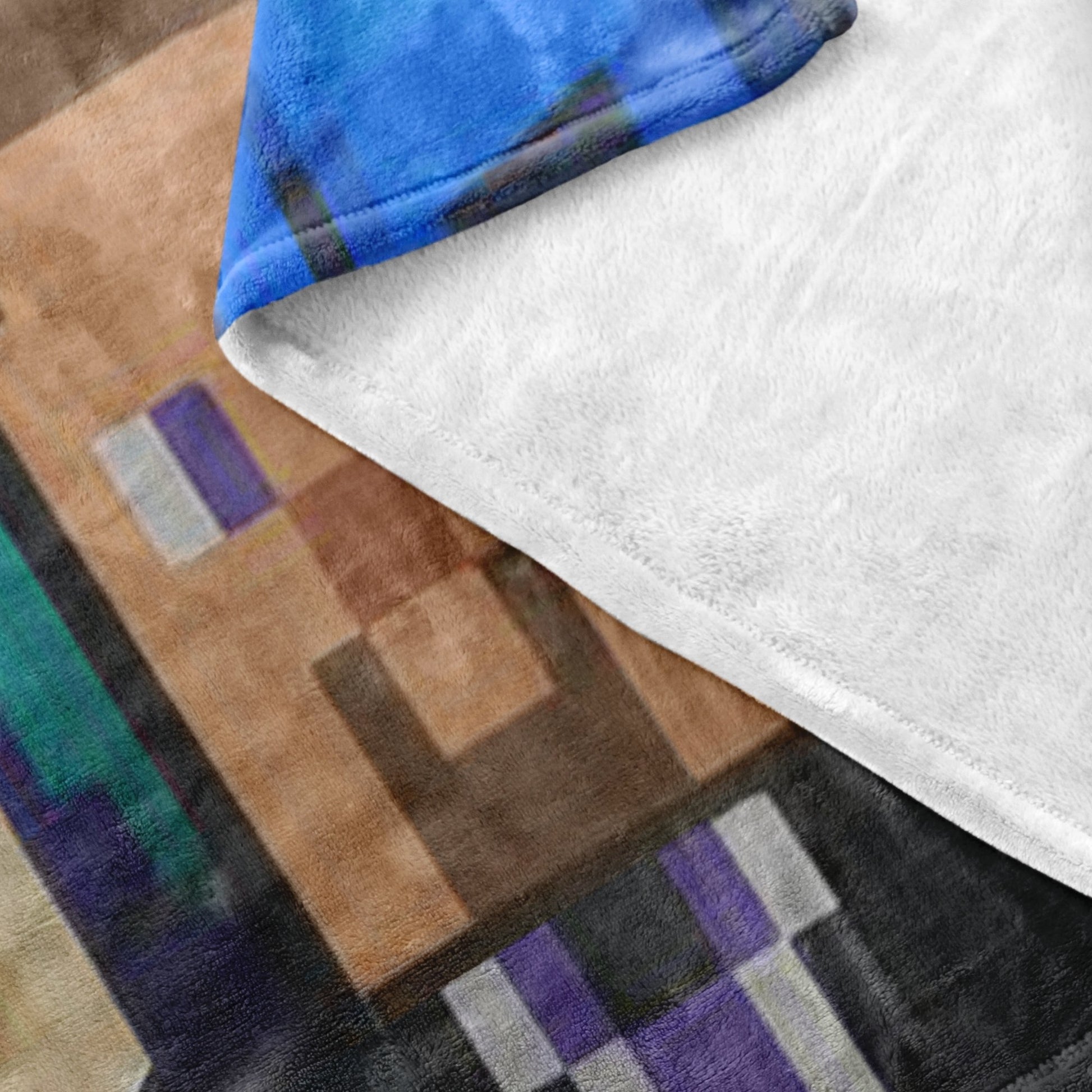 Minecraft blanket colorful microfiber fleece - Lusy Store
