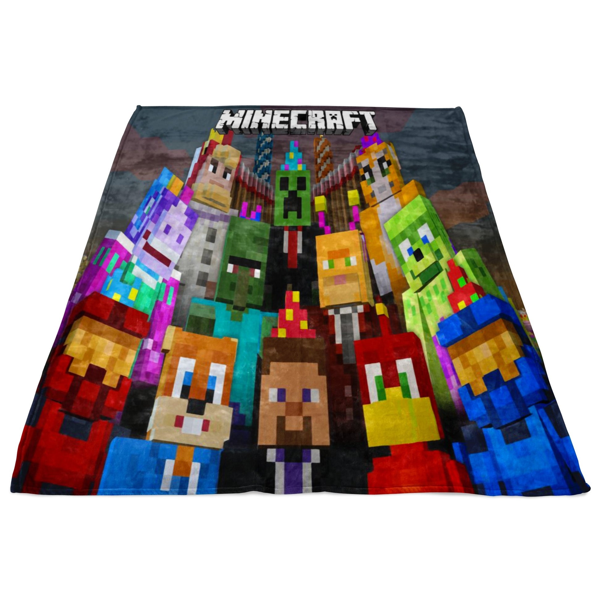 Minecraft blanket colorful microfiber fleece - Lusy Store