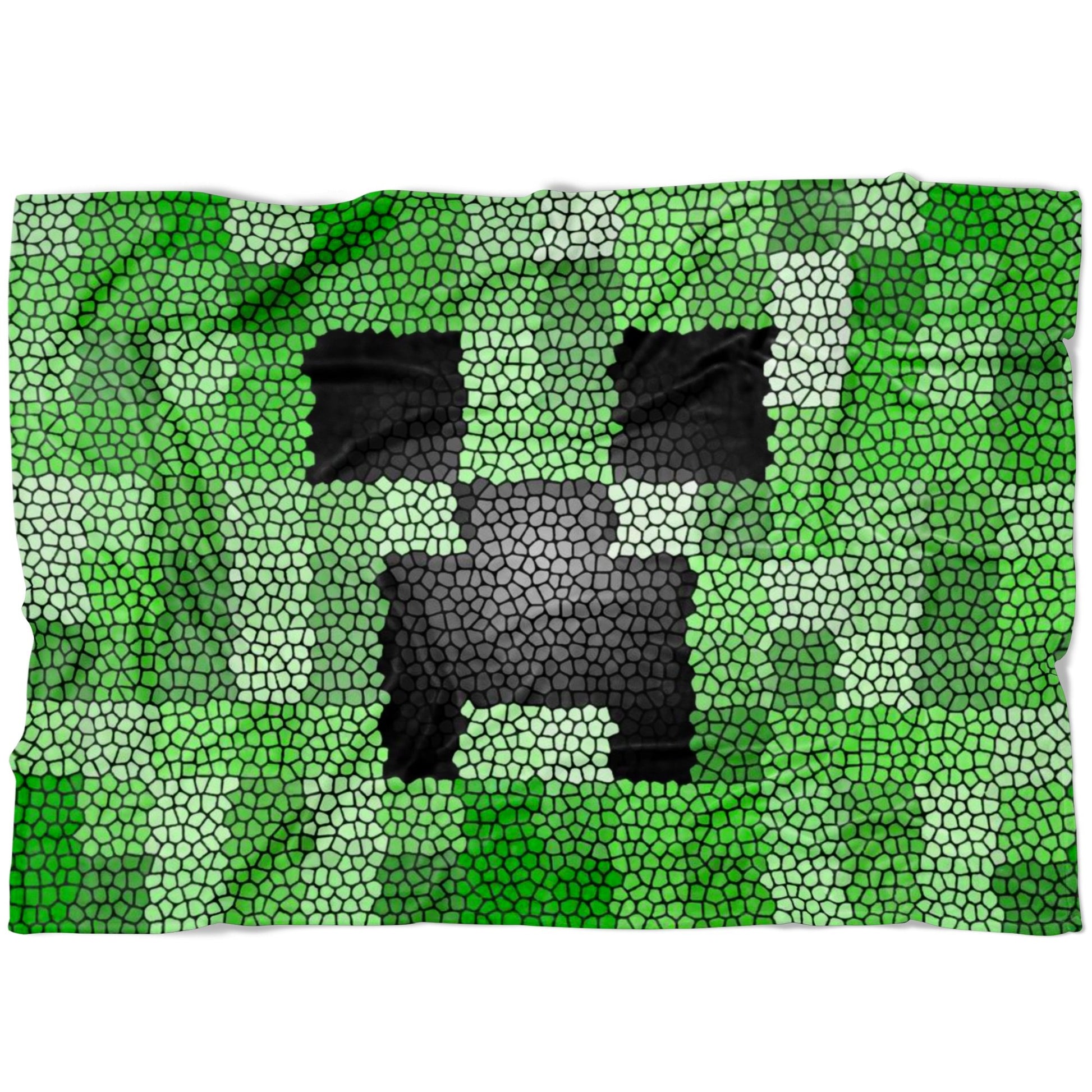 Minecraft Blanket Creeper Minecraft Green Fleece Soft Blanket MC885 - Lusy Store