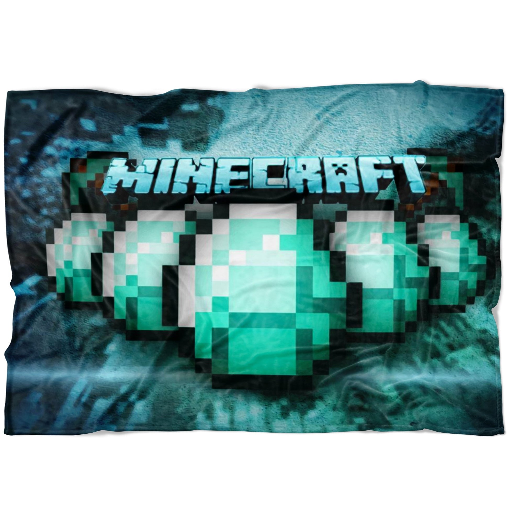 Minecraft Blanket Diamond Egg Fleece Soft Blanket MC910 - Lusy Store