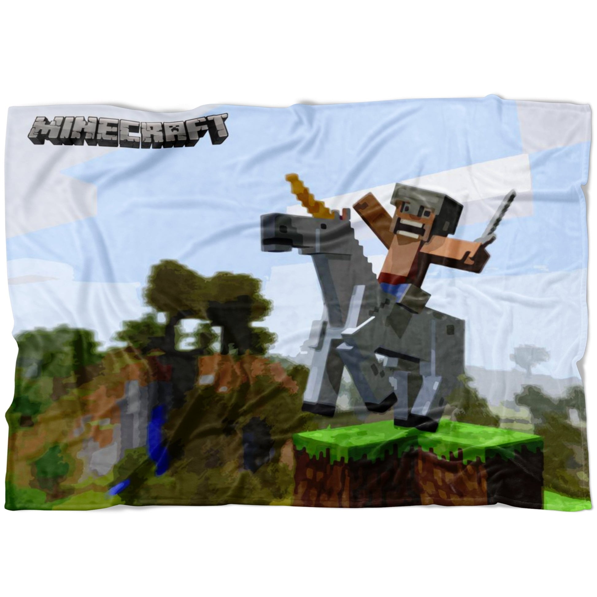 Minecraft Blanket Horse Minecraft Fleece Soft Blanket MC900 - Lusy Store