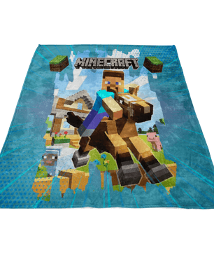 Minecraft Blanket Steven Ride a Horse - Lusy Store