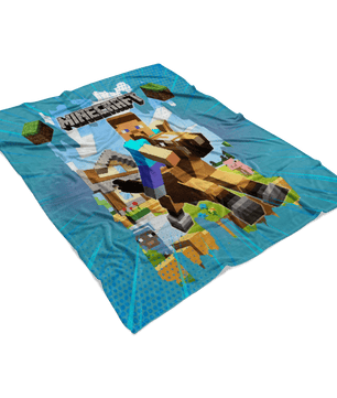 Minecraft Blanket Steven Ride a Horse - Lusy Store