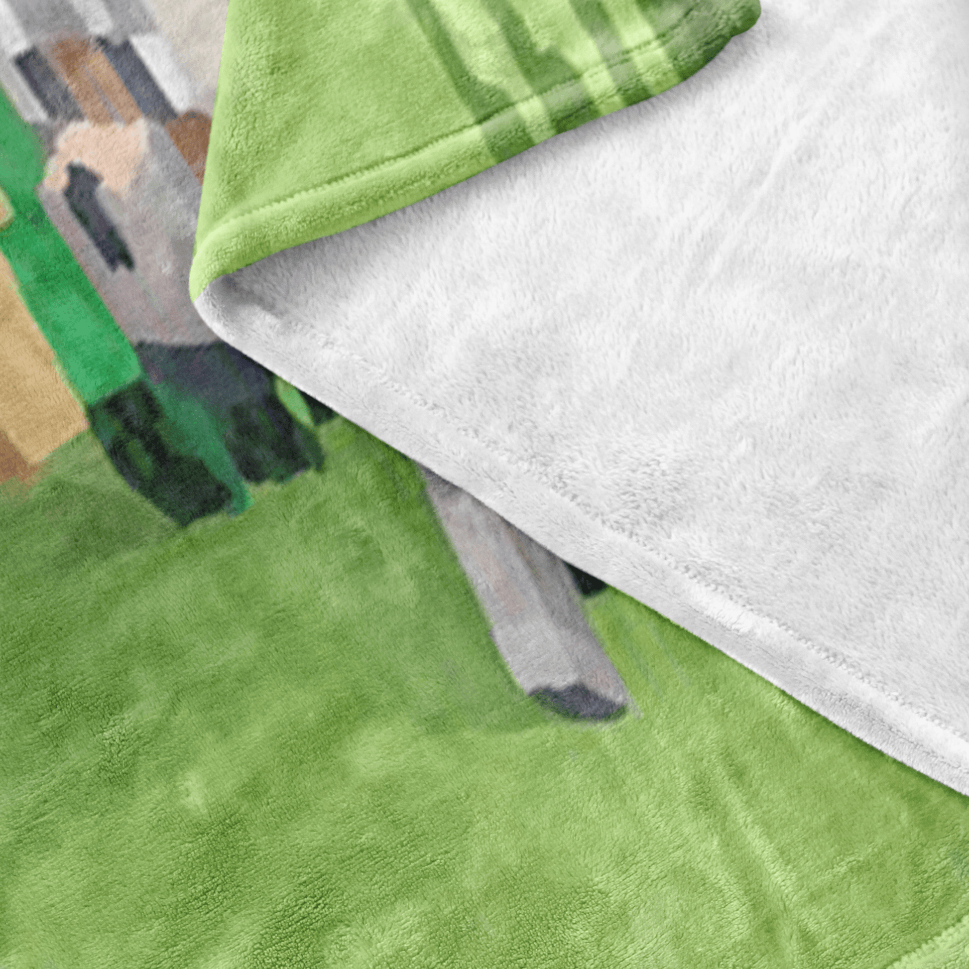 Minecraft blanket steven sky blue - Lusy Store