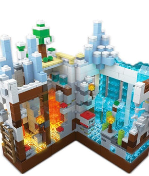 Minecraft Block Set Light Mine Creator Expert My World Hell Jungle with Figures Bricks Toys - Lusy Store