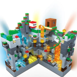 Minecraft Block Set Light Mine Creator Expert My World Hell Jungle with Figures Bricks Toys - Lusy Store