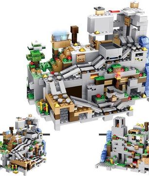 Minecraft Block Tree House The Mine Mountain Model My World Figures Building Blocks - Lusy Store