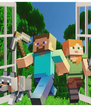 Minecraft Canvas Wrap 3D Four Size Wall Decor Wall Art Funny - Lusy Store