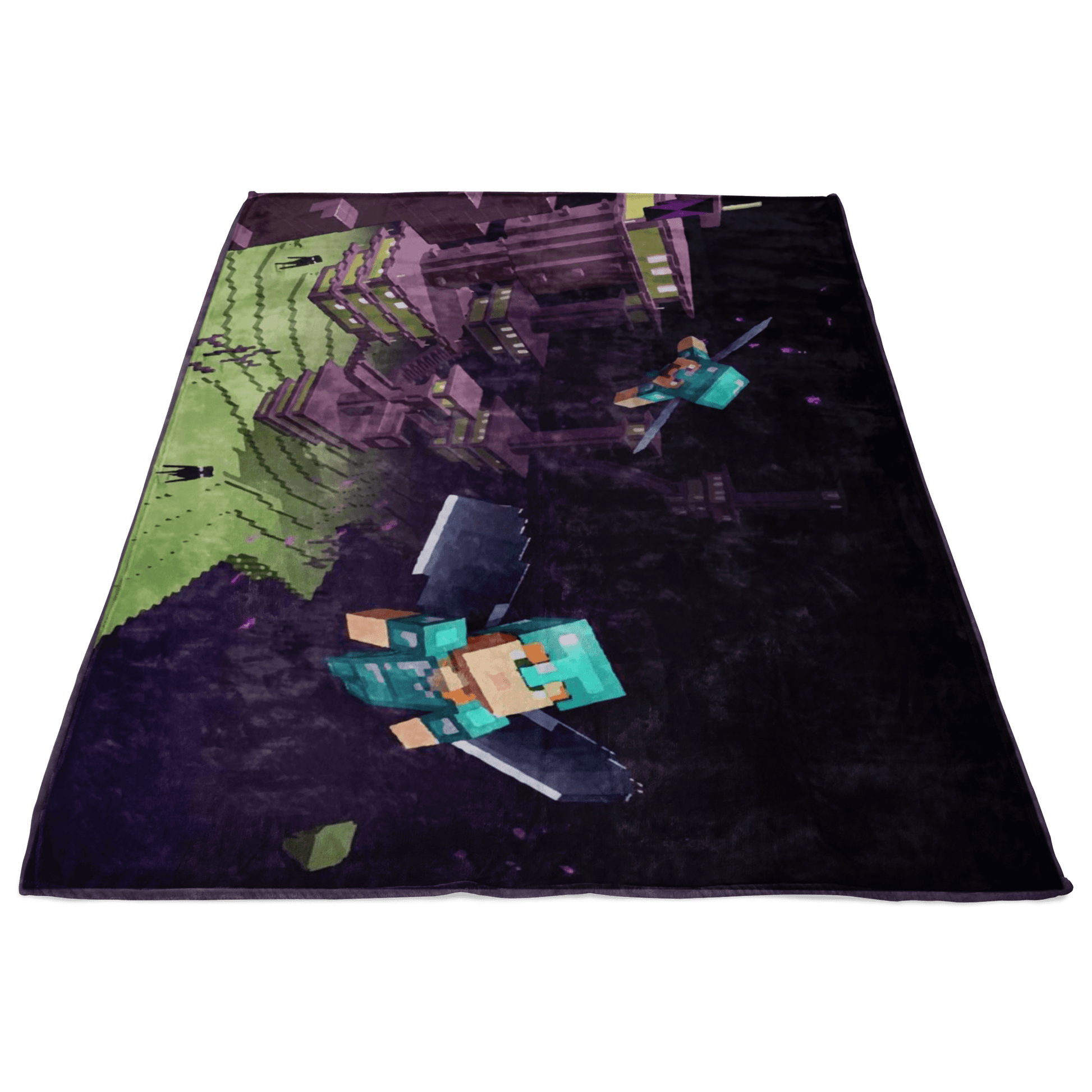 Minecraft Combat Fleece Blanket Lightweight Supremely Soft - Lusy Store