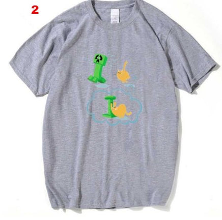 Minecraft Creeper Cats T Shirt Men - Lusy Store