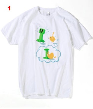 Minecraft Creeper Cats T Shirt Men - Lusy Store