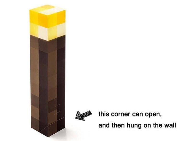 Minecraft Creeper Light Up Minecraft Torch LED Night Wall Light Home Party Decorations - Lusy Store