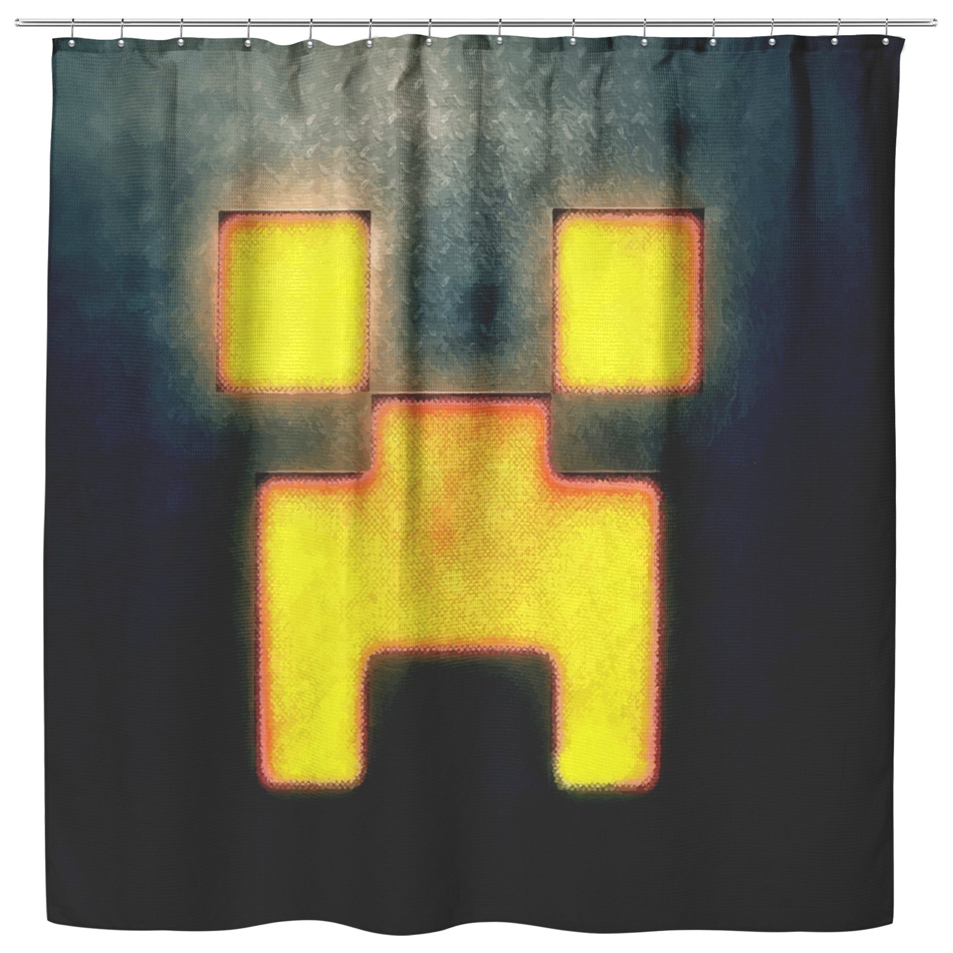 Minecraft Curtain Creeper Minecraft Shower Curtain For Bathroom Decor MC896 - Lusy Store